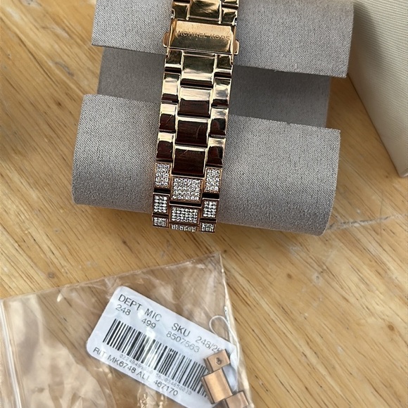 Michael Kors Ritz Pavé Rose Gold-Tone Watch - Picture 6 of 11